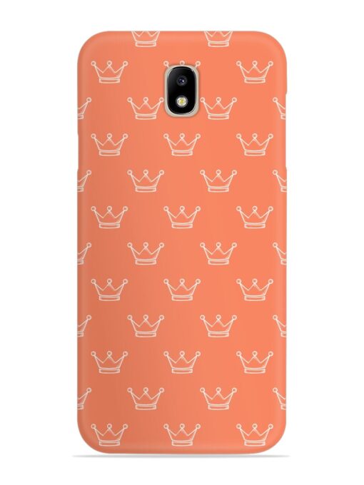 Hand Drawn Crown Snap Case for Samsung Galaxy J7 Pro