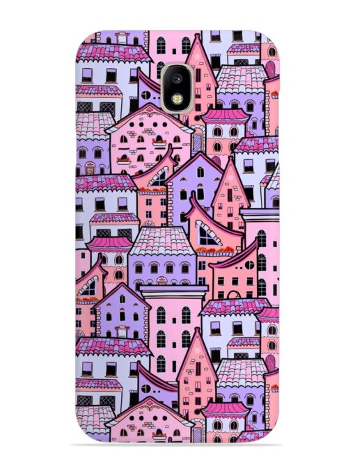 Seamless Pattern Houses Snap Case for Samsung Galaxy J7 Pro