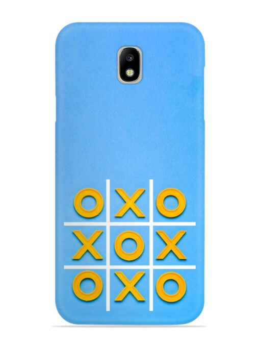 Yellow Plastic Crosses Snap Case for Samsung Galaxy J7 Pro Zapvi