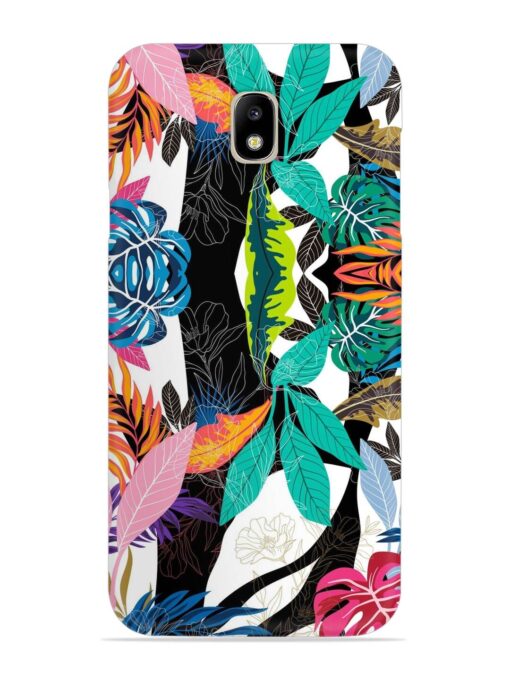 Floral Pattern Bright Snap Case for Samsung Galaxy J7 Pro