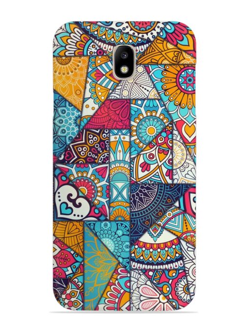 Patchwork Pattern Vintage Snap Case for Samsung Galaxy J7 Pro