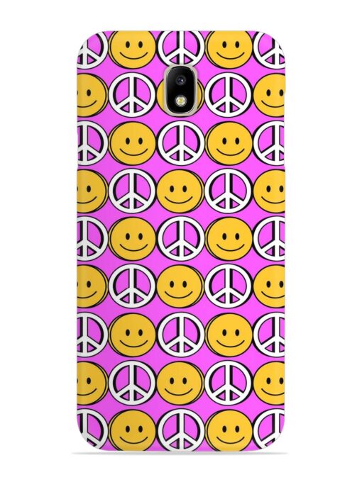 Smiley Face Peace Snap Case for Samsung Galaxy J7 Pro Zapvi