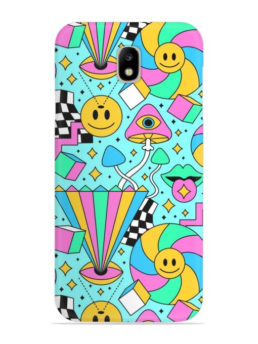 Trippy Rainbow 60S Snap Case for Samsung Galaxy J7 Pro