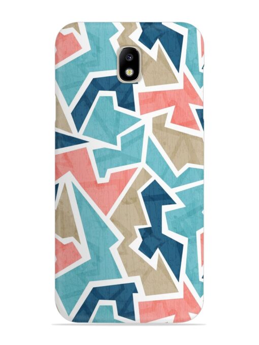 Vintage Geometric Triangle Snap Case for Samsung Galaxy J7 Pro Zapvi