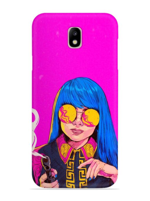 Aesthetic Anime Girl Snap Case for Samsung Galaxy J7 Pro