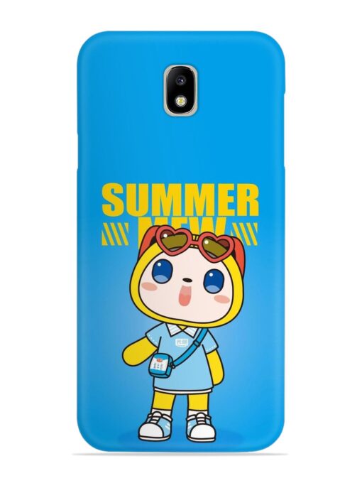 Summer Mew Cartoon Snap Case for Samsung Galaxy J7 Pro