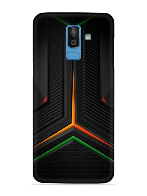 Orange Triangle Light Snap Case for Samsung Galaxy J8