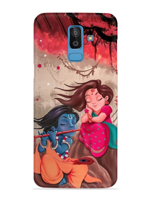 Radhe Krishna Water Art Snap Case for Samsung Galaxy J8