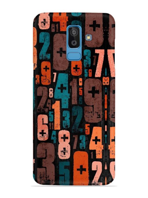 0 To 9 Art Snap Case for Samsung Galaxy J8 Zapvi