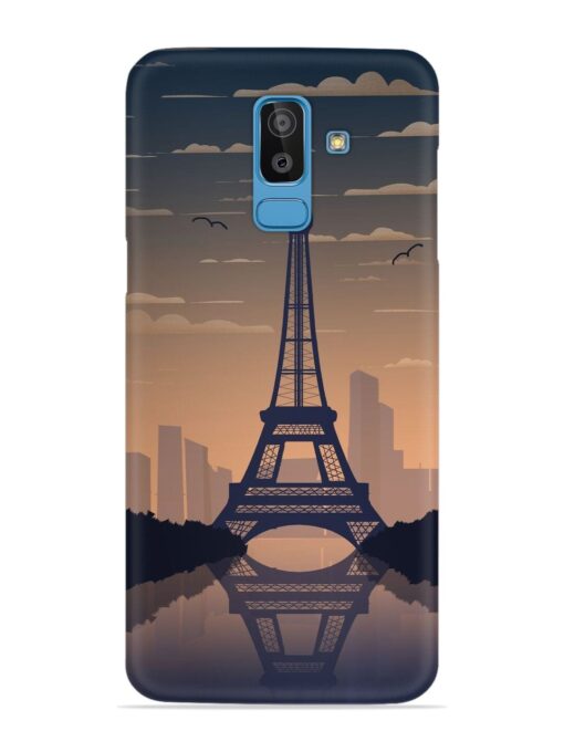 France Paris Eiffel Tower Gradient Snap Case for Samsung Galaxy J8 Zapvi