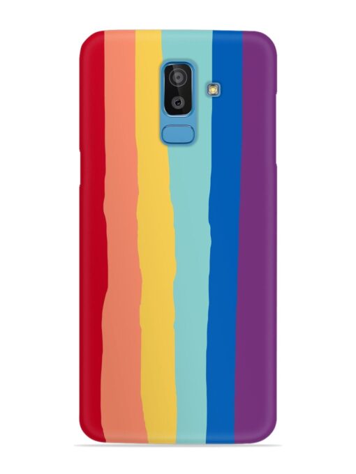 Rainbow Genuine Liquid Snap Case for Samsung Galaxy J8 Zapvi