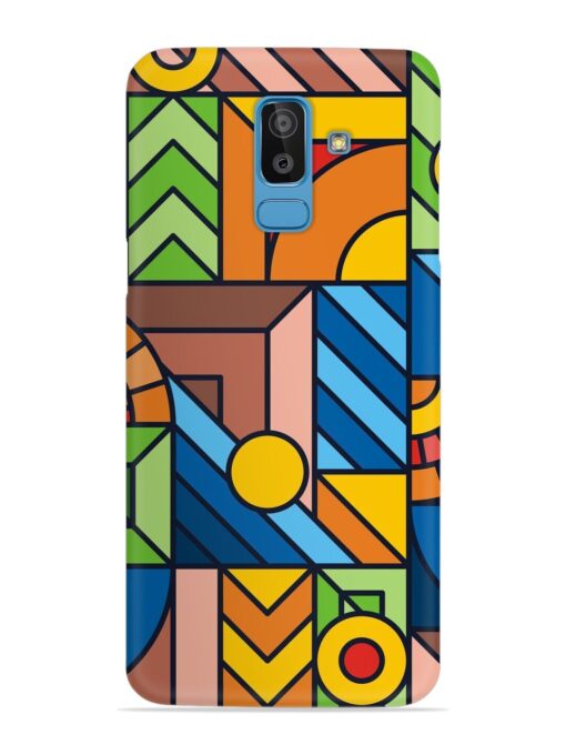 Colorful Geometric Snap Case for Samsung Galaxy J8