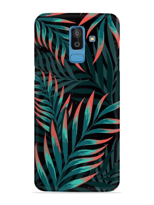 Green Leaf Art Snap Case for Samsung Galaxy J8 Zapvi