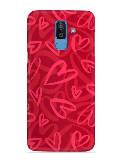 Seamless Romantic Pattern Snap Case for Samsung Galaxy J8 Zapvi