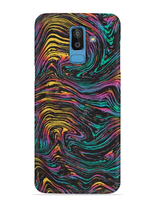 Abstract Liquid Colors Snap Case for Samsung Galaxy J8 Zapvi