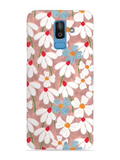 Abstract Petal Flowers Snap Case for Samsung Galaxy J8 Zapvi