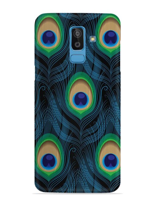 Seamless Pattern Peacock Snap Case for Samsung Galaxy J8 Zapvi