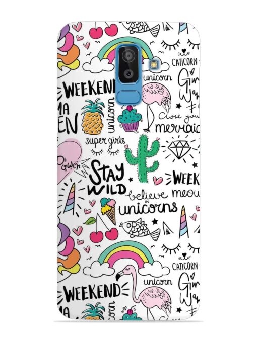 Unicorn Ice Cream Snap Case for Samsung Galaxy J8