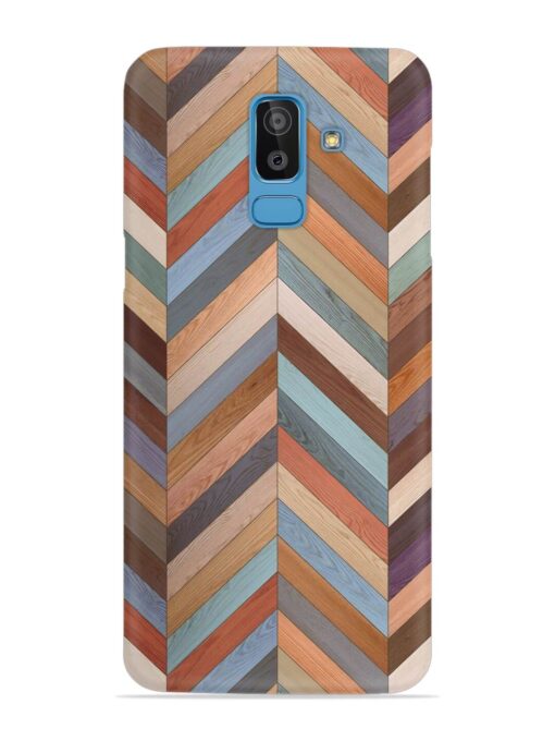 Seamless Wood Parquet Snap Case for Samsung Galaxy J8 Zapvi