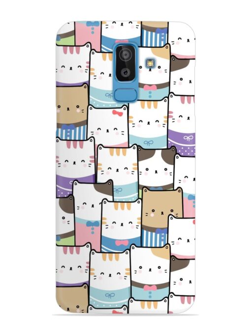 Cute Adorable Cat Snap Case for Samsung Galaxy J8 Zapvi