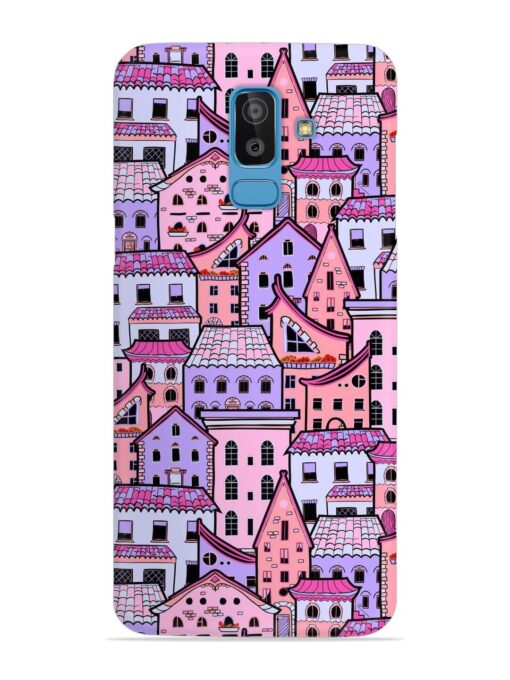 Seamless Pattern Houses Snap Case for Samsung Galaxy J8 Zapvi