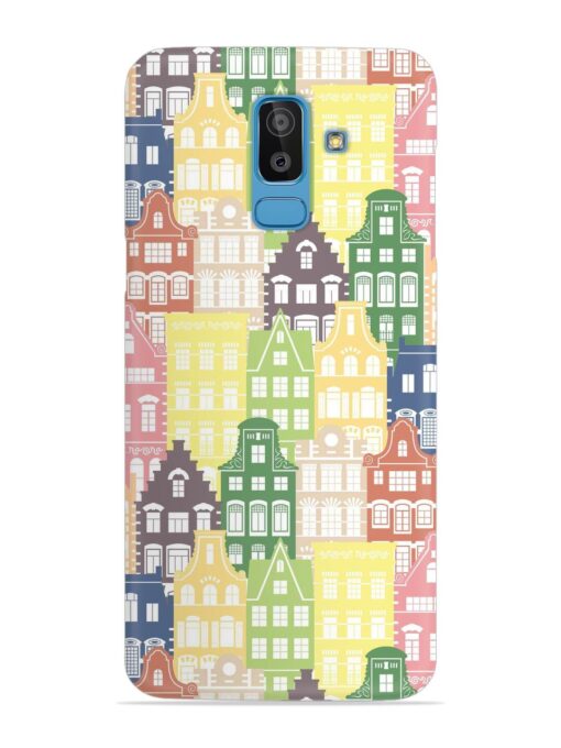 Seamless Shapes Pattern Snap Case for Samsung Galaxy J8 Zapvi