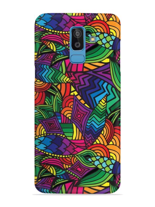 Abstract Multicolor Seamless Snap Case for Samsung Galaxy J8 Zapvi