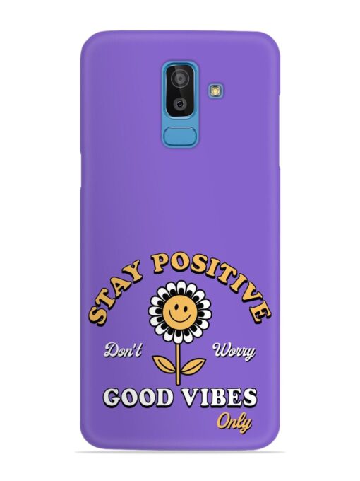 Retro Positive Flower Snap Case for Samsung Galaxy J8 Zapvi