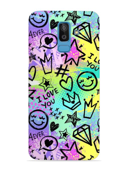 Bright Seamless Pattern Snap Case for Samsung Galaxy J8 Zapvi