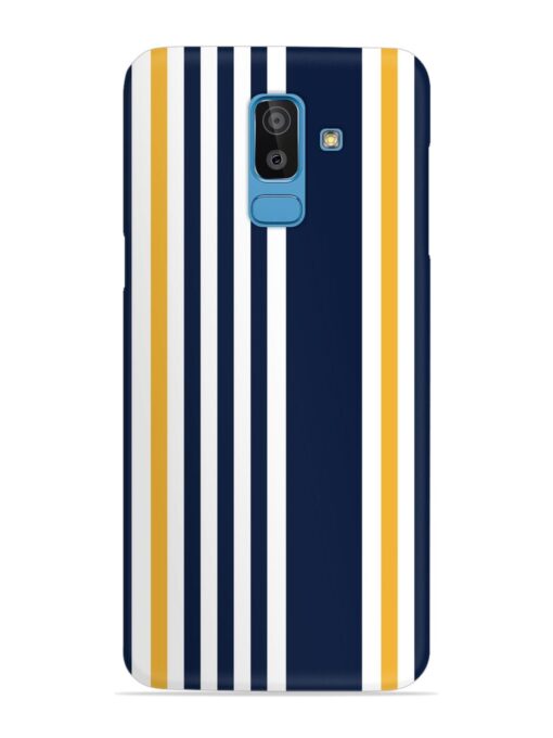 Seamless Stripe Pattern Snap Case for Samsung Galaxy J8 Zapvi