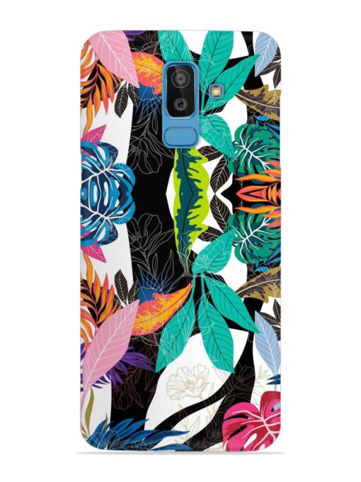 Floral Pattern Bright Snap Case for Samsung Galaxy J8 Zapvi