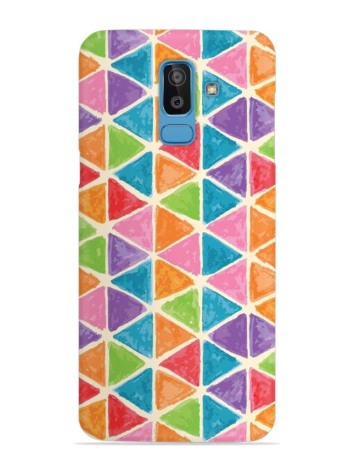 Seamless Colorful Isometric Snap Case for Samsung Galaxy J8 Zapvi