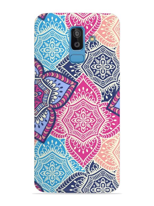 Ethnic Floral Seamless Snap Case for Samsung Galaxy J8 Zapvi