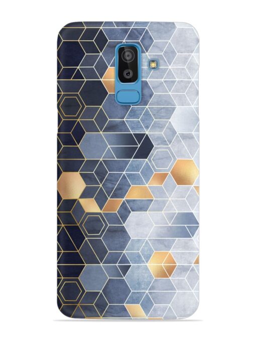 Geometric Abstraction Hexagons Snap Case for Samsung Galaxy J8 Zapvi