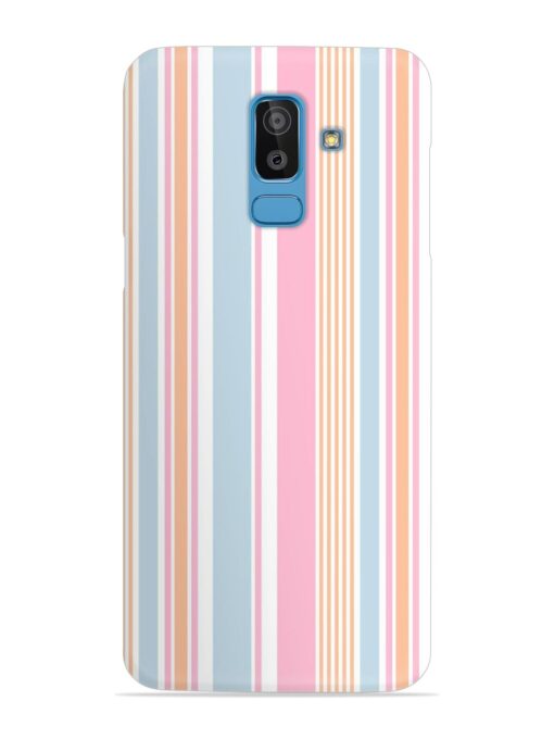 Stripe Seamless Pattern Snap Case for Samsung Galaxy J8