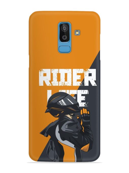 Rider Life Snap Case for Samsung Galaxy J8 Zapvi