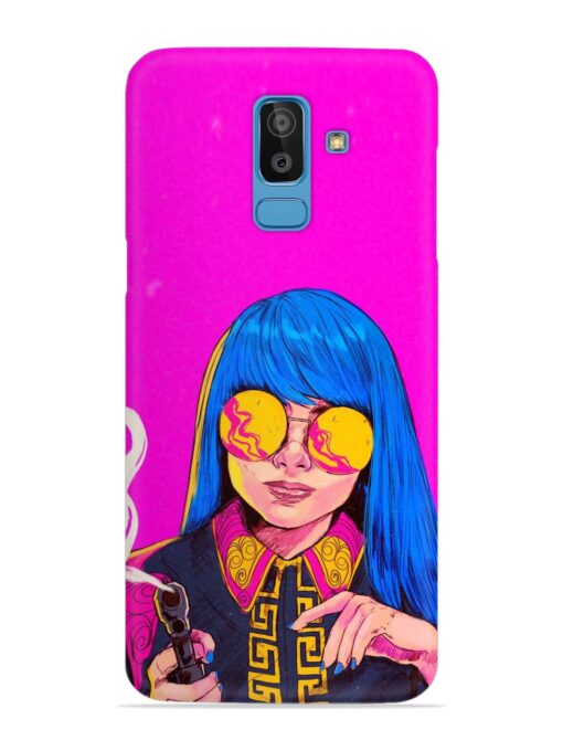 Aesthetic Anime Girl Snap Case for Samsung Galaxy J8 Zapvi