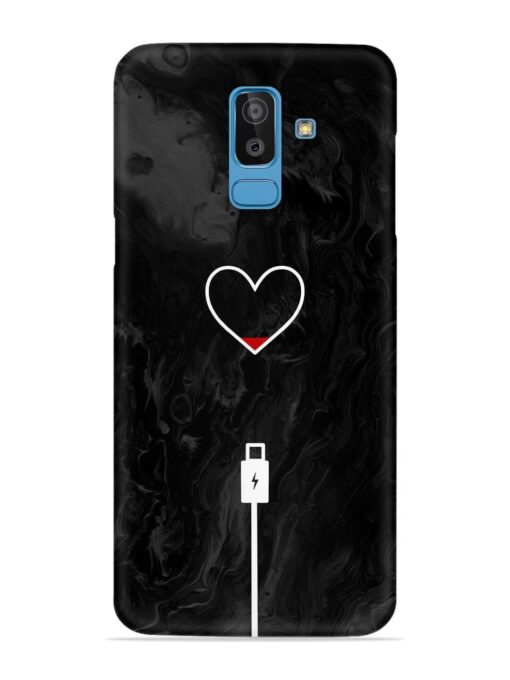 Heart Charging Vector Snap Case for Samsung Galaxy J8 Zapvi