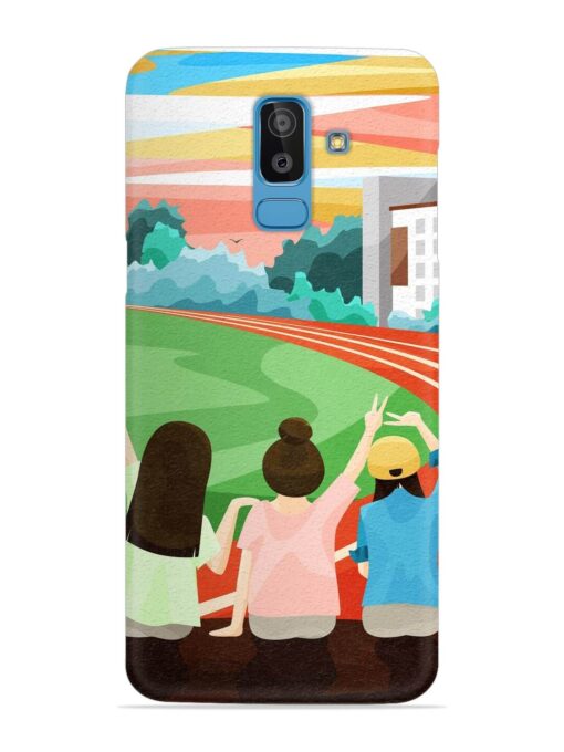 School Playground Snap Case for Samsung Galaxy J8 Zapvi