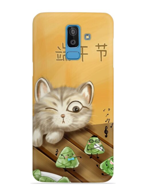 Cat Scorpion Dancing Snap Case for Samsung Galaxy J8 Zapvi