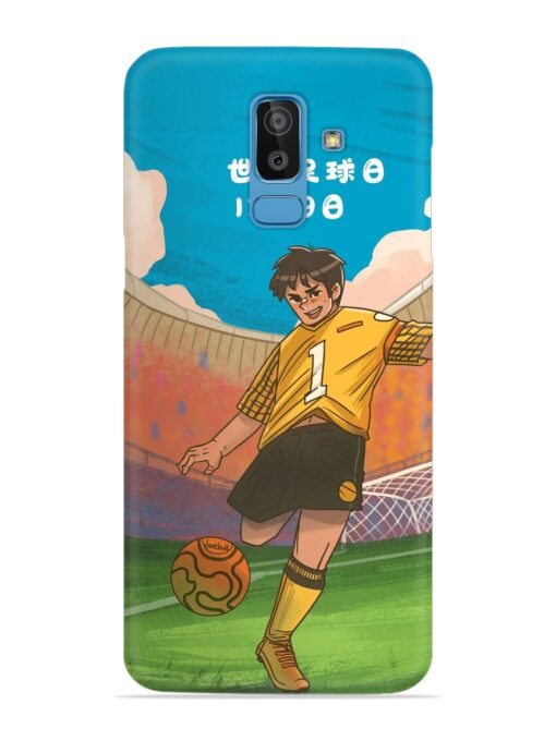 Soccer Kick Snap Case for Samsung Galaxy J8