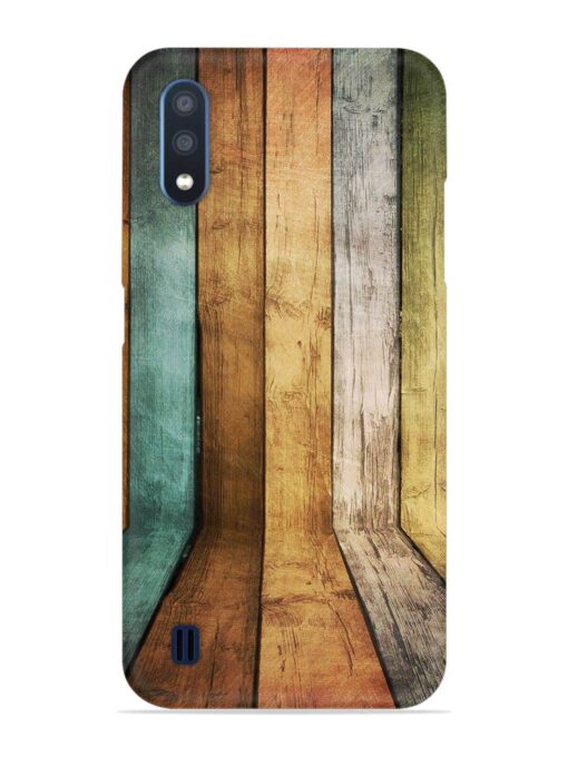 Wooden Realistic Art Snap Case for Samsung Galaxy M01 Zapvi