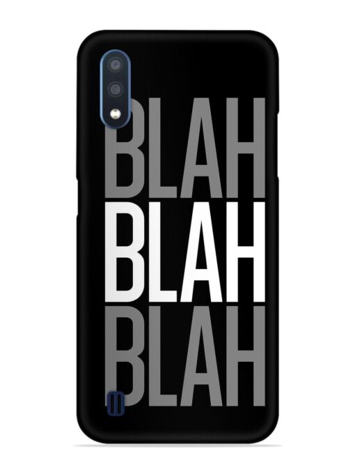 Blah Blah Blah Wallpaper Snap Case for Samsung Galaxy M01