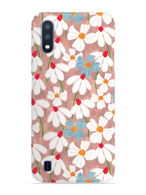 Abstract Petal Flowers Snap Case for Samsung Galaxy M01