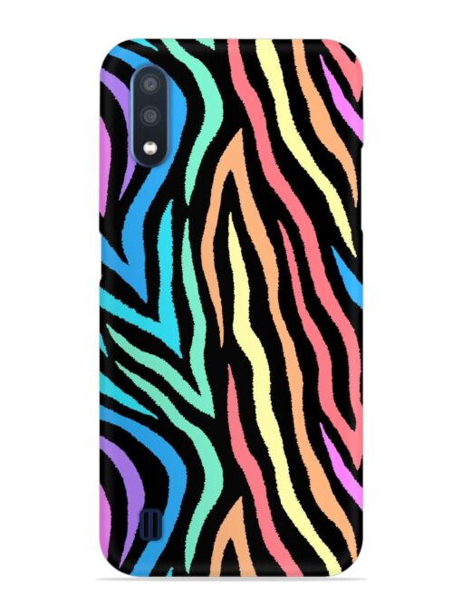 Colorful Abstract Zebra Snap Case for Samsung Galaxy M01