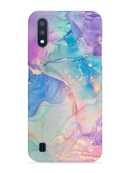 Alcohol Ink Colors Snap Case for Samsung Galaxy M01 Zapvi