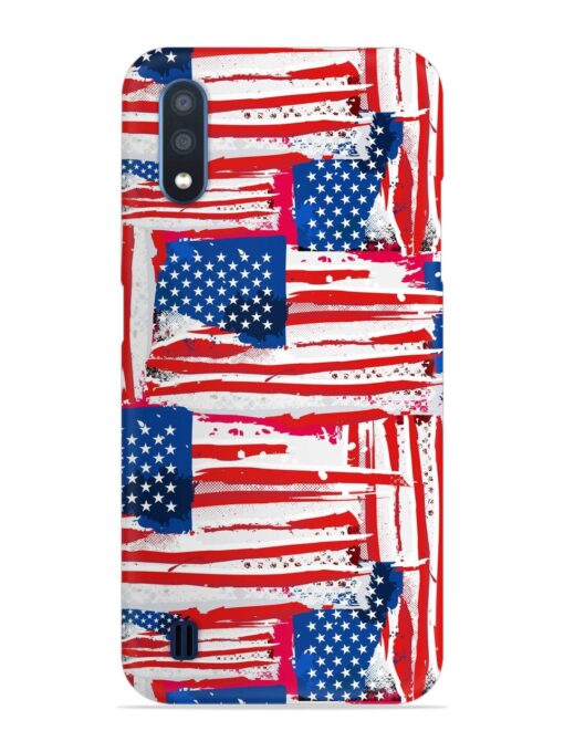 Usa Flag Seamless Snap Case for Samsung Galaxy M01 Zapvi