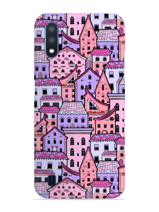 Seamless Pattern Houses Snap Case for Samsung Galaxy M01 Zapvi