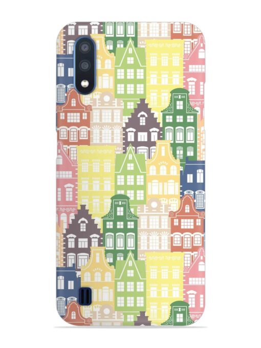 Seamless Shapes Pattern Snap Case for Samsung Galaxy M01 Zapvi