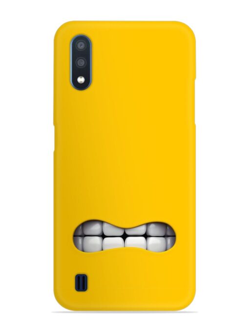 Mouth Character On Snap Case for Samsung Galaxy M01 Zapvi